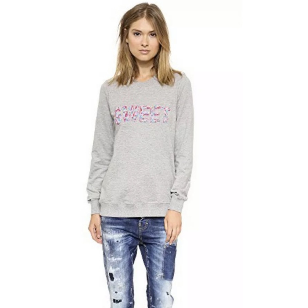 Markus Lupfer Women's Sweet Beaded Sweatshirt Size XS - Picture 1 of 12
